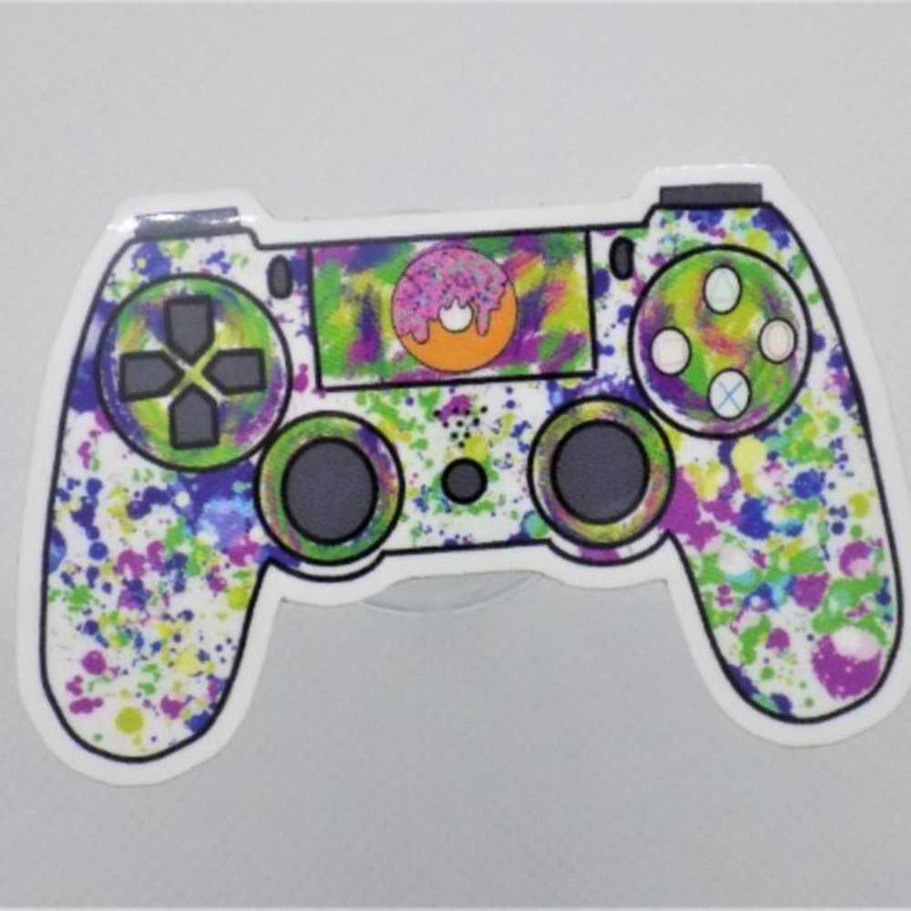 PS4 Controller Sticker / Donut Controller / Gamer Stickers - Picture 3 of 3